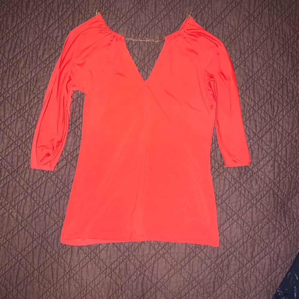Women’s coral blouse